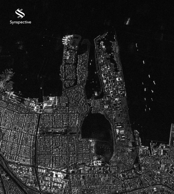 SAR image of Tanjung Priok Port in Jakarta